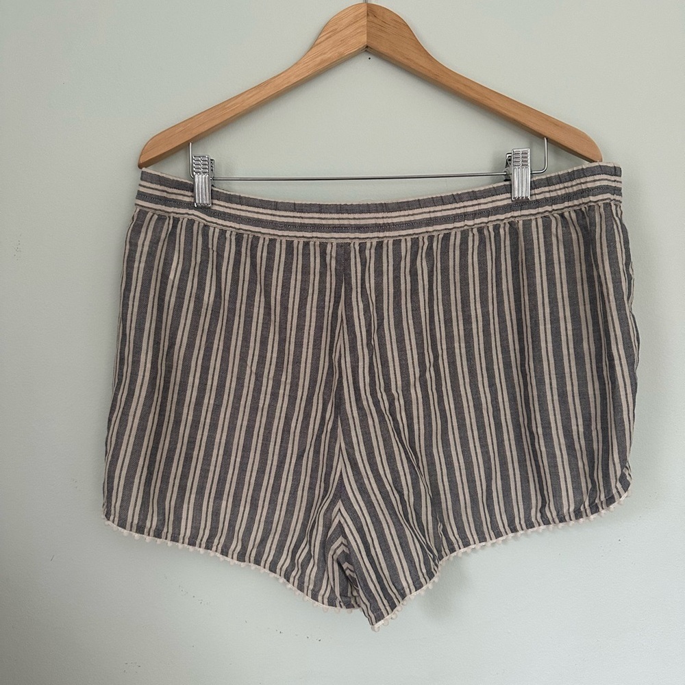 NWT Madewell striped pull on shorts - Picture 3 of 3